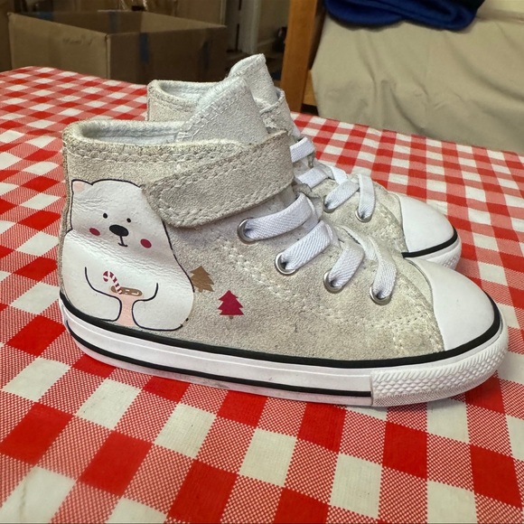Converse Chuck Taylor All Star 1V Hi Winter Holidays Toddler size 8 - Picture 12 of 12